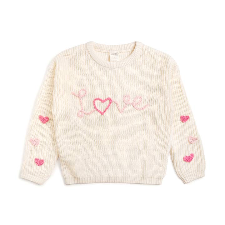 Jersey de punto Ditsy Love para el Día de San Valentín - Ropa infantil para venta al por mayor de Sweet Wink