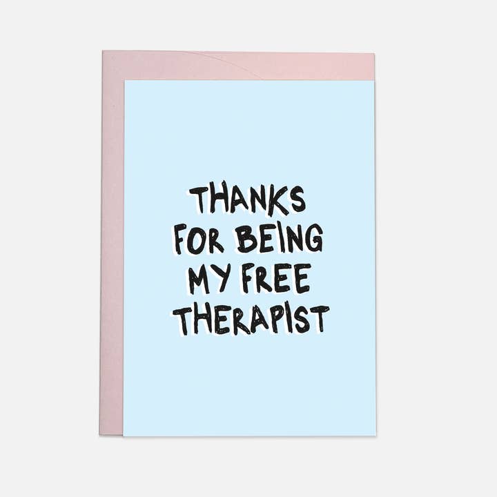 Carte de vœux gratuite pour thérapeute pour la vente par Kaart Blanche