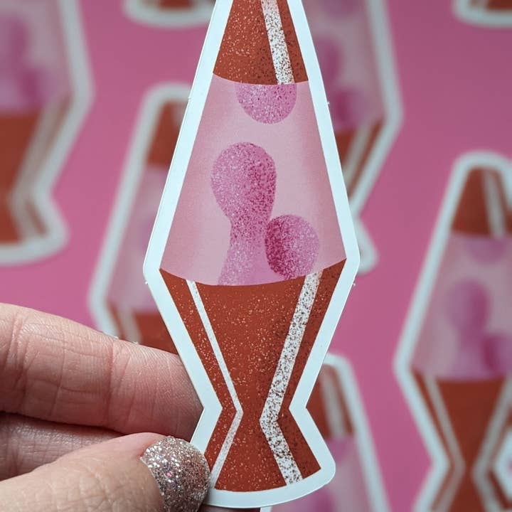 Autocolante Lava Lava (Mate + Resistente à intempérie) por atacado de Retro Pop Paper