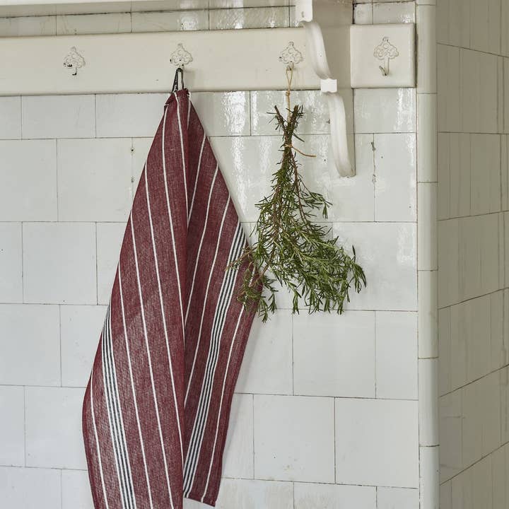 Aux petits oignons paarse vaatdoek voor wholesale door Sylvie Thiriez