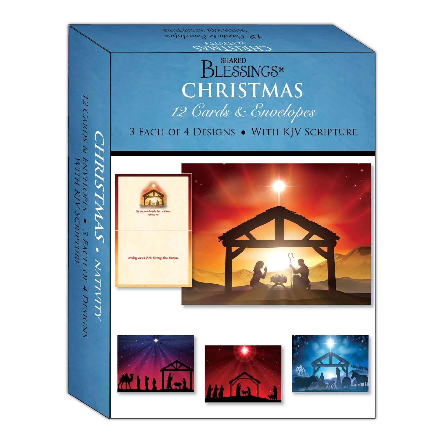 Crown Point Graphics - Wholesale Christmas Card - Religious Boxed Christmas Cards, Nativity, 12 Cards1