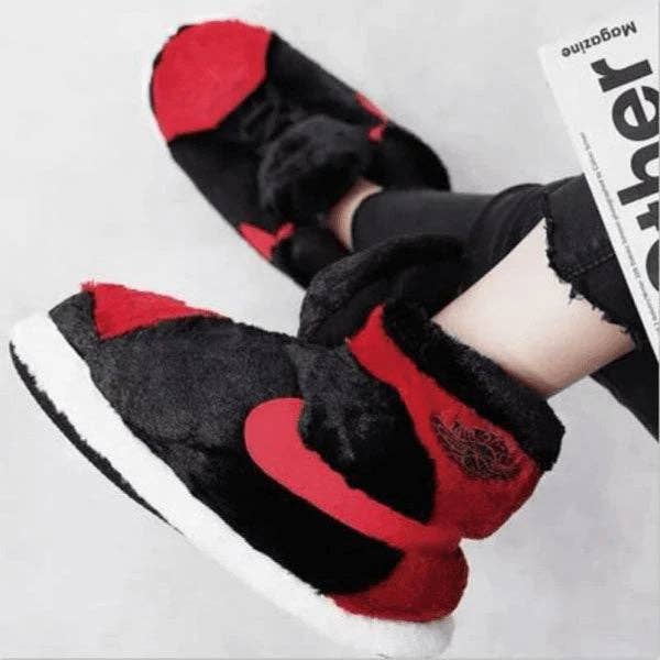 Showcase - Wholesale Slippers - Unisex - High Top Plush Sneaker Slippers (Multiple Styles)