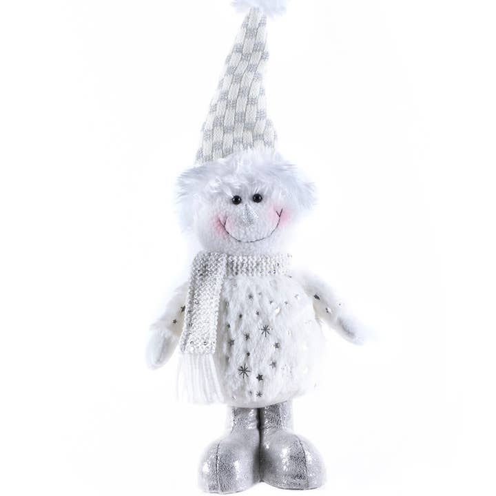 Oak Street Wholesale - Wholesale Christmas Decoration - Scottie The Silver & White Sm0