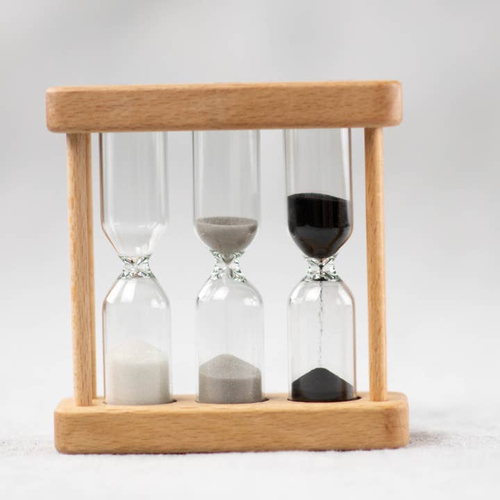 Little Woods Herbal - Wholesale Timer - Wooden Sand Tea Timer 2min 3min 5min