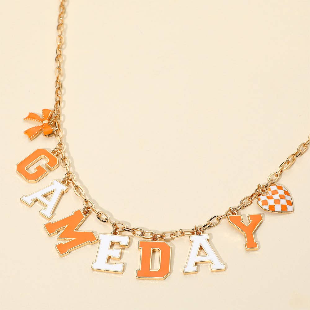 Sensibling Corp. - Wholesale Pendant/Charm Necklace - GAME DAY Letter Charm Station Necklace9