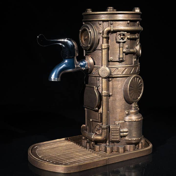 Clew Bay Leather & 3D Printing - Wholesale Drink Dispenser - Steampunk Drink Dispenser4
