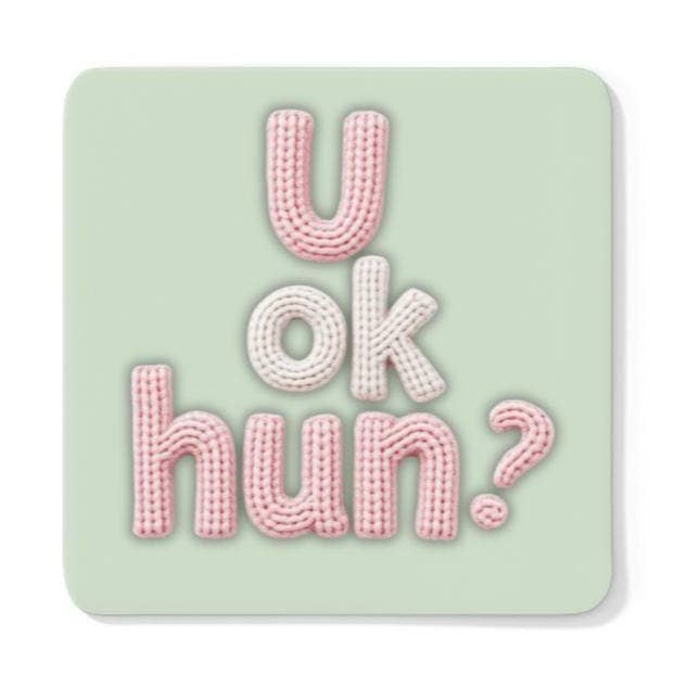 U OK HUN? Coaster for wholesale by Scouse Bird Shop