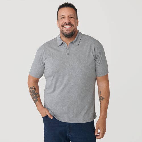 True Classic - Wholesale Polo - Men's - Short Sleeve Shirt | Polo | Heather Gray6
