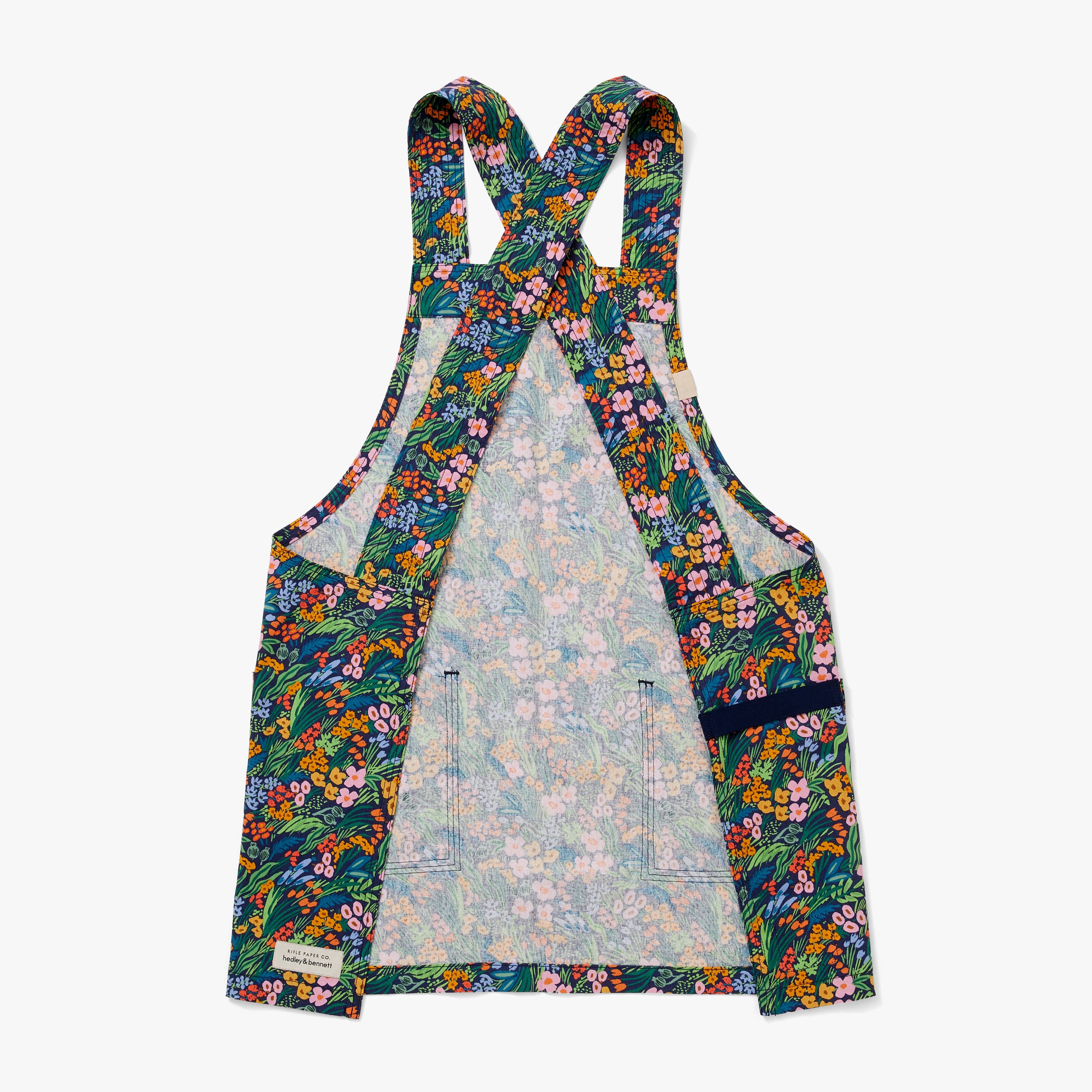 Hedley & Bennett - Wholesale Apron - The Limited Edition Floral Smock - Rifle Paper Co. Lea Blue1