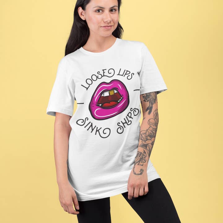 T-shirt Loose Lips per la vendita all'ingrosso da parte di Granite Anchor