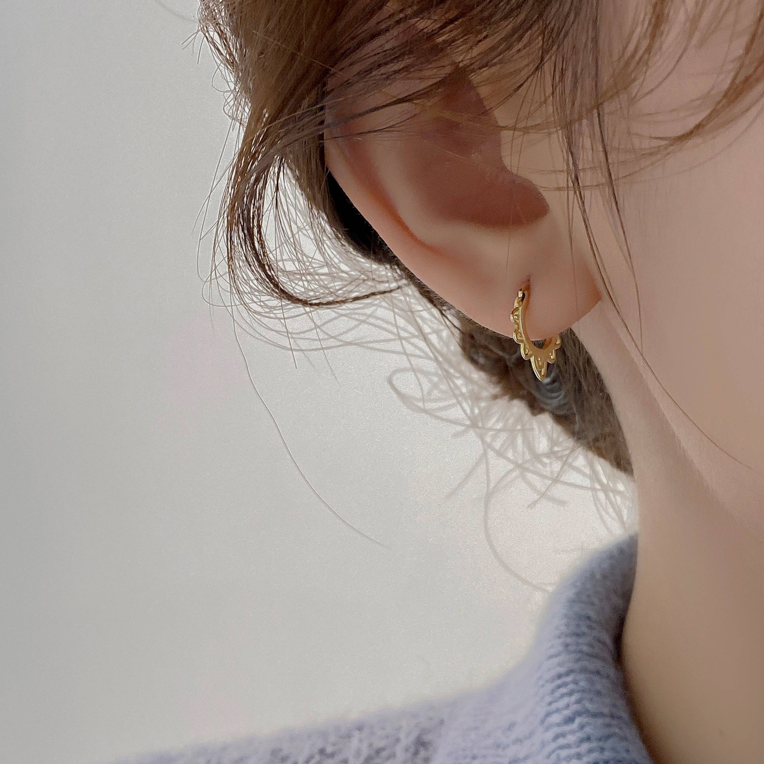 happyzzzsu - Vendita all'ingrosso Orecchini a cerchio - Orecchini a Cerchio in Argento Sterling 9257