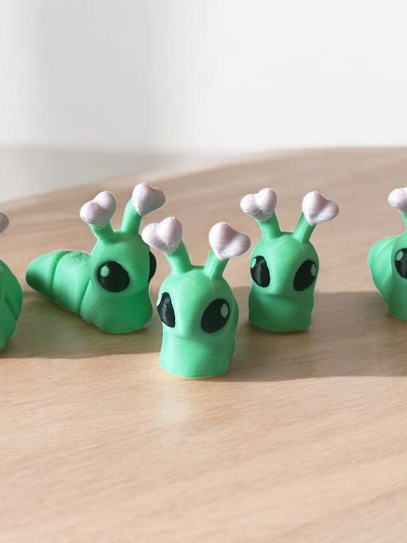 Mini slak fidget figuurtjes 3D-geprint voor wholesale door 3D in Paradise