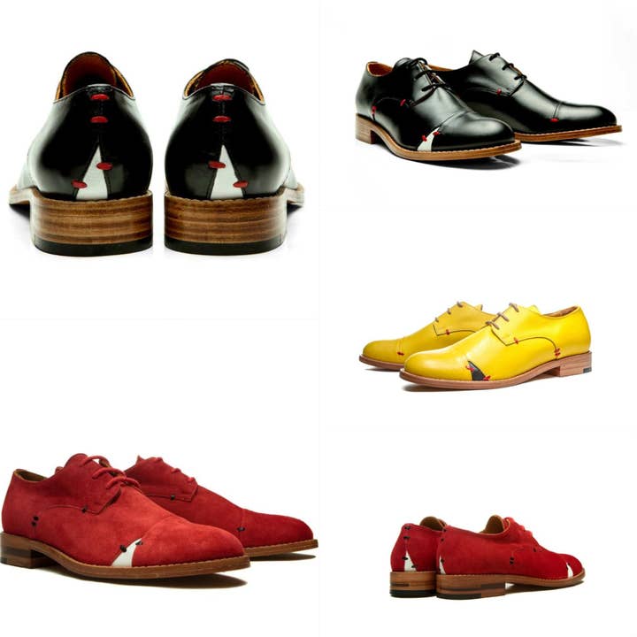 Derby shoes – City Derby – Yellow for wholesale by Milenika shoes