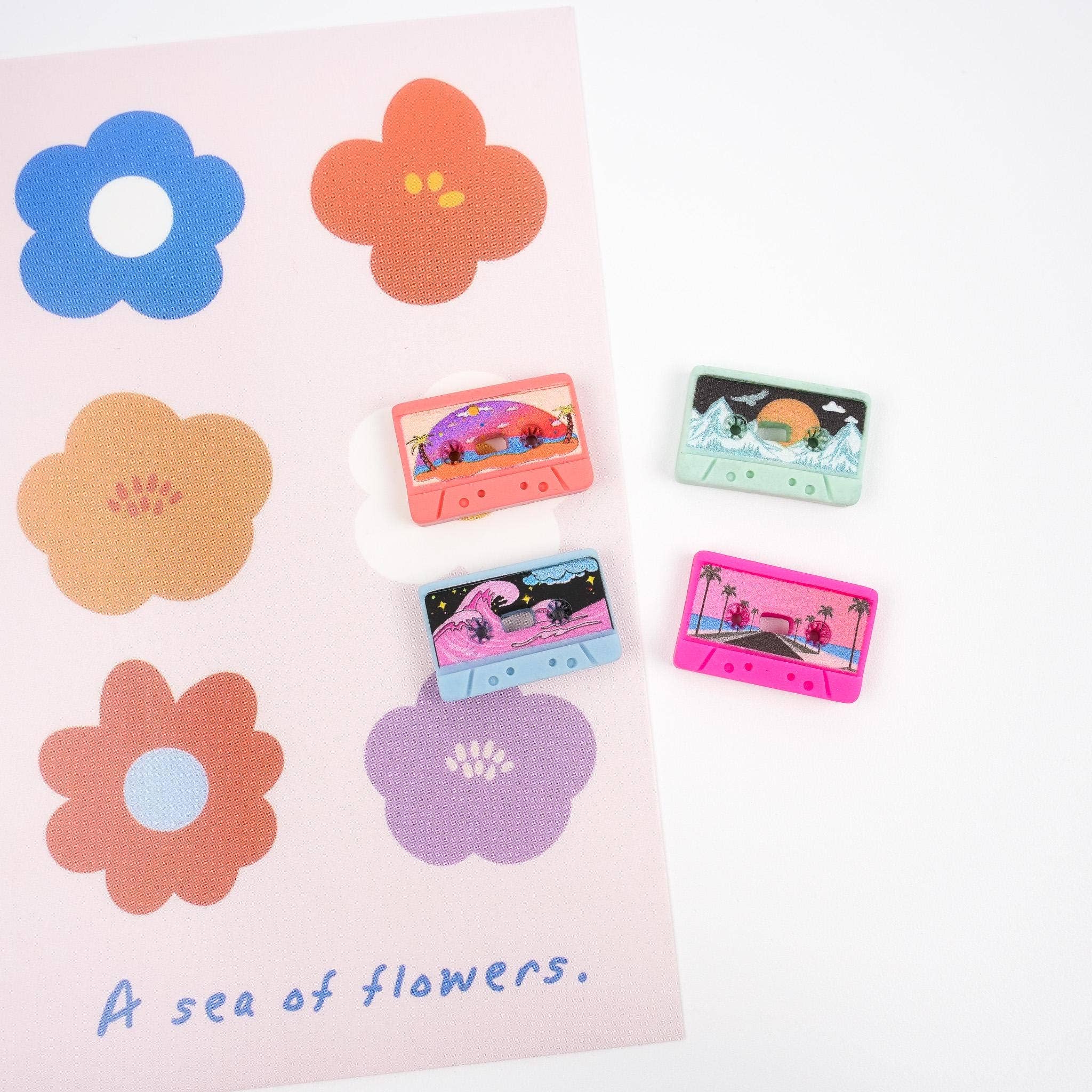 Mini Story Co - Wholesale Lapel Pin/Button - Cassette Tape Pin | Retro Cassette Brooch | Nostalgic Lapels | 70's 80's 90's Old School Pin | Vintage Mix Tape Pin | 90s Kid Pin | Cute Pin8