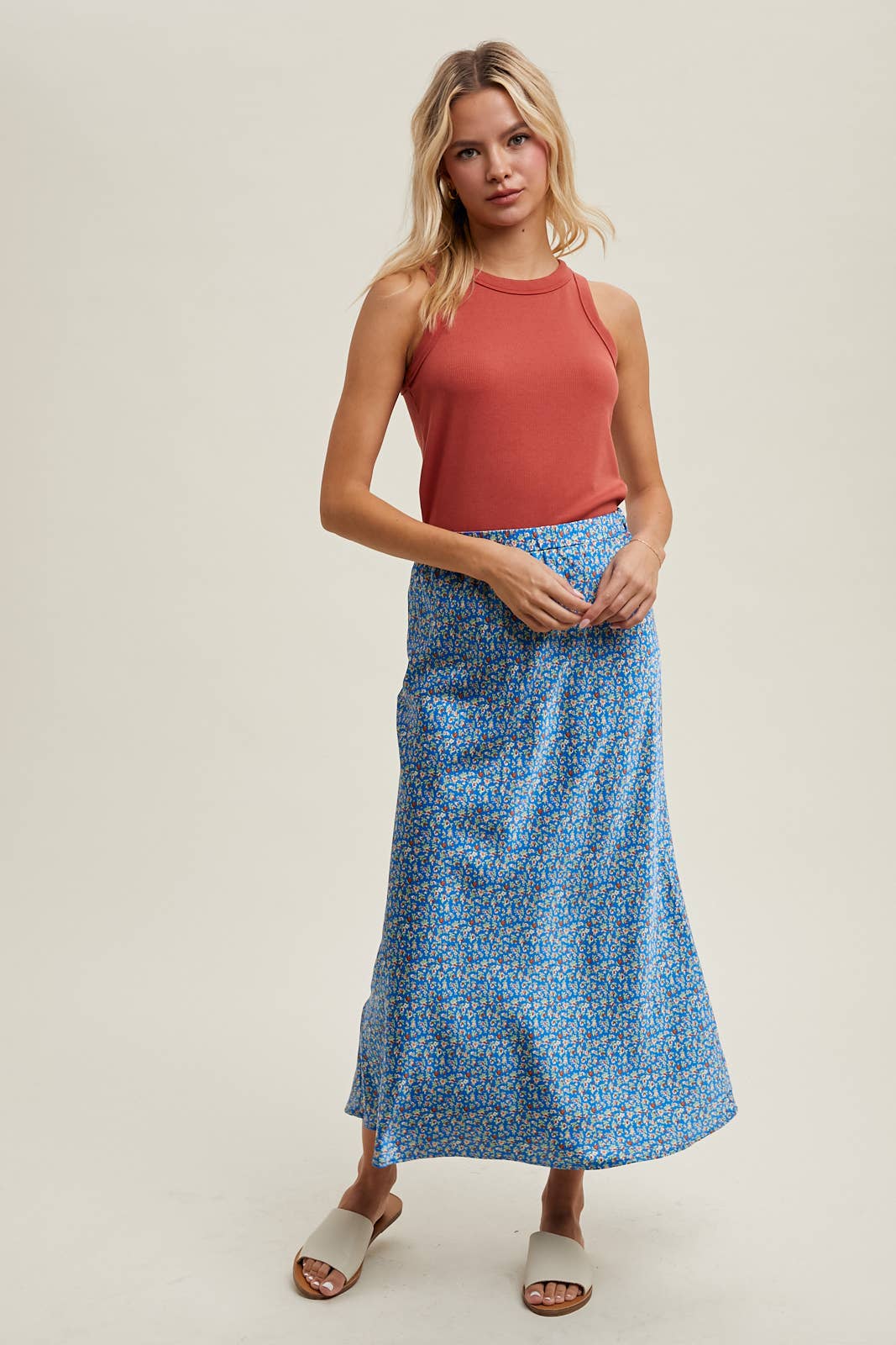 Wishlist Apparel - Wholesale Tank Top - Women's - CREW NECK RIBBED KNIT TANK TOP / WL18-104473