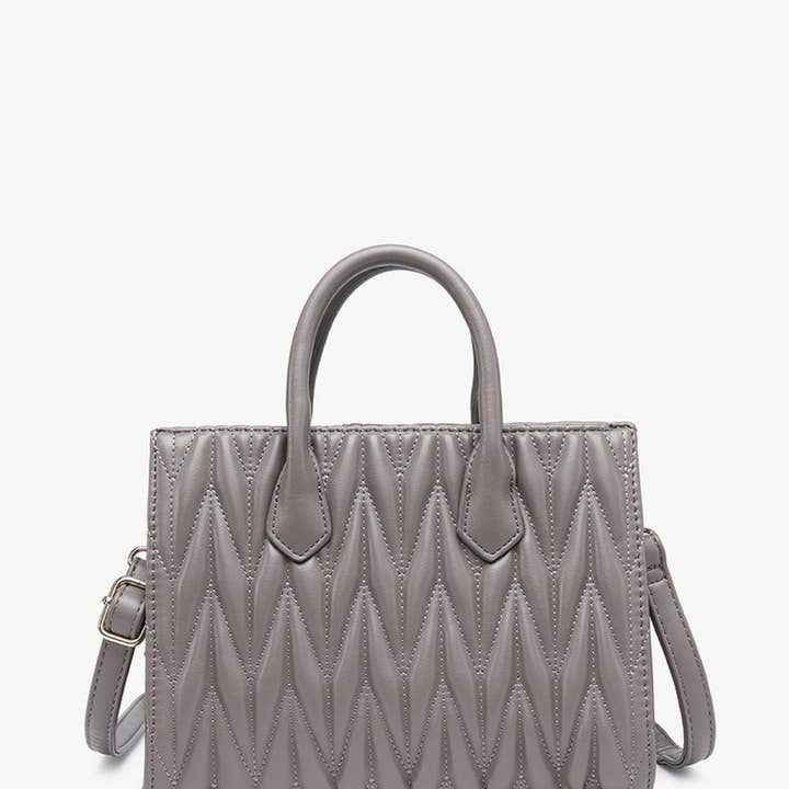 MiMi Wholesale - Wholesale Satchel - Women's - EH Women's Satchel with Herringbone Pattern And Dual Handles5