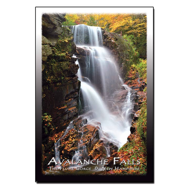 #9098 Avalanche Falls Postcard for wholesale by White Mountain Images