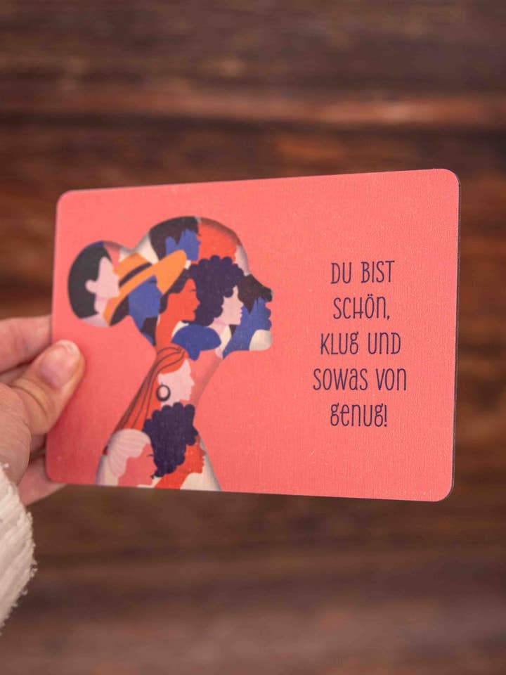 Postcard - You are beautiful, smart, and more than enough for wholesale by HANDMADE von Mia FÜR DICH