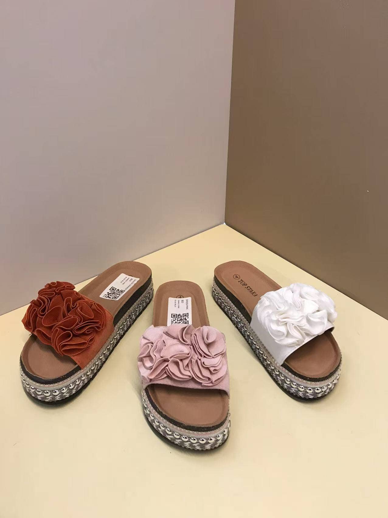 Top Staka - Wholesale Sandals - Women's - SM005 Women's Slip-On Open Toe Espadrille Slide 3