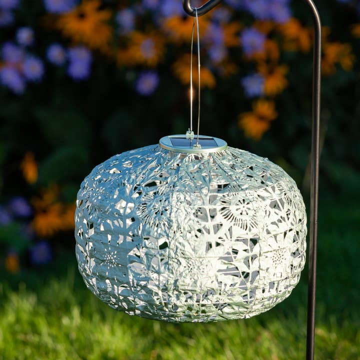 Allsop Home & Garden - Wholesale Outdoor/Lawn Light - Stella Square Sunflower 11" Solar Lantern - Sage4