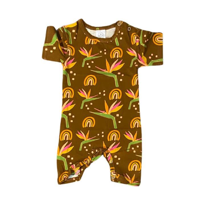 Cotton Knit Romper - Retro Paradise for wholesale by elli-o HAWAII