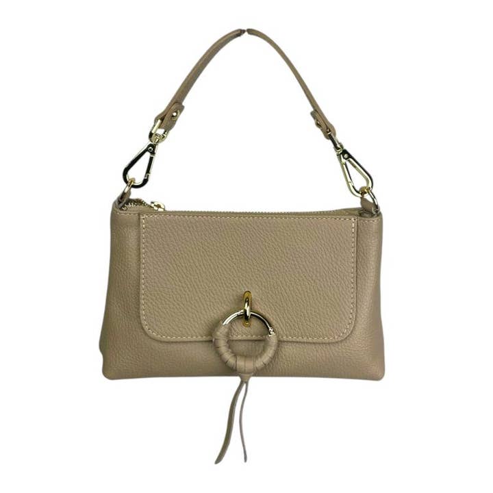 Chenson & Gorett - Wholesale Top Handle Bag - Women's - Leather Handbag with Shoulder Strap and Decorative Front7