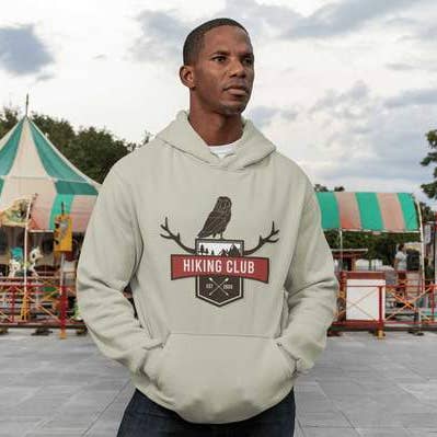 Hiking Club Unisex Hoodie for wholesale by Wombacart