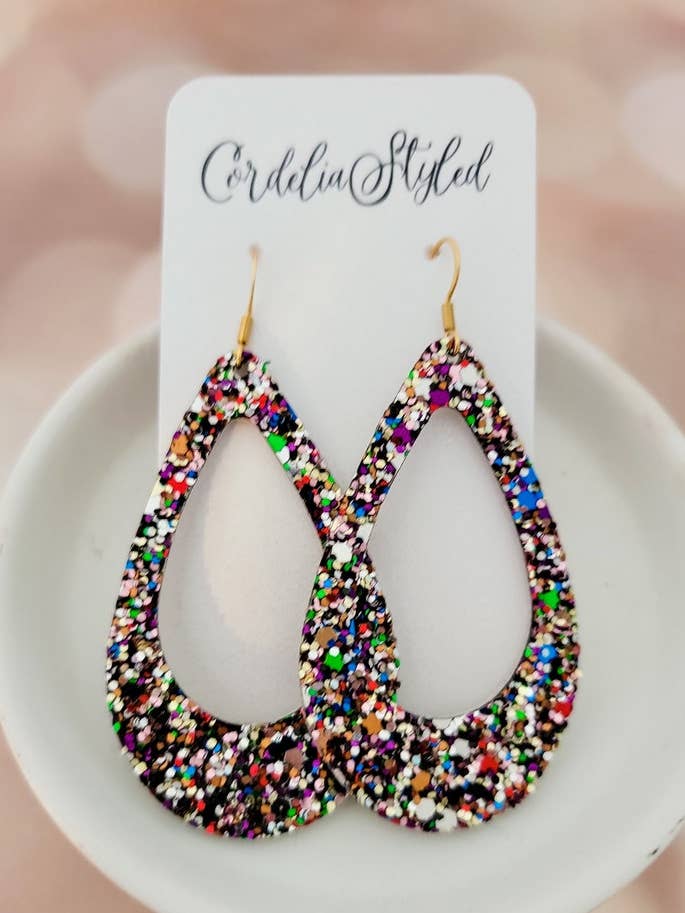 Gemstone Glitter Teardrop Cutout for wholesale by Cordelia Styled