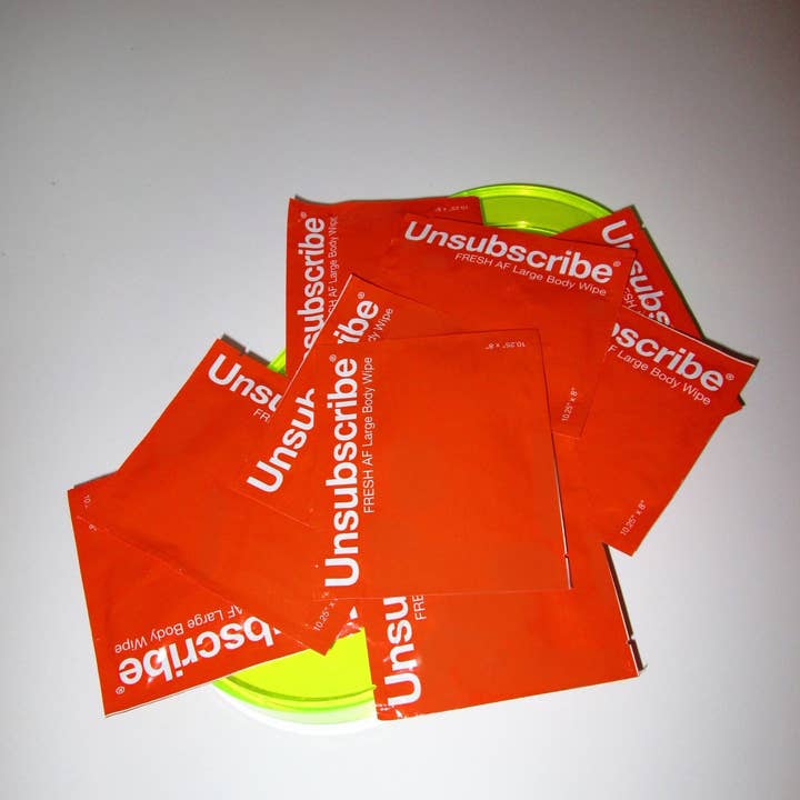 Toalhitas Corporais XL Pós-Treino | Pack de 10 por atacado de Unsubscribe Hair & Body