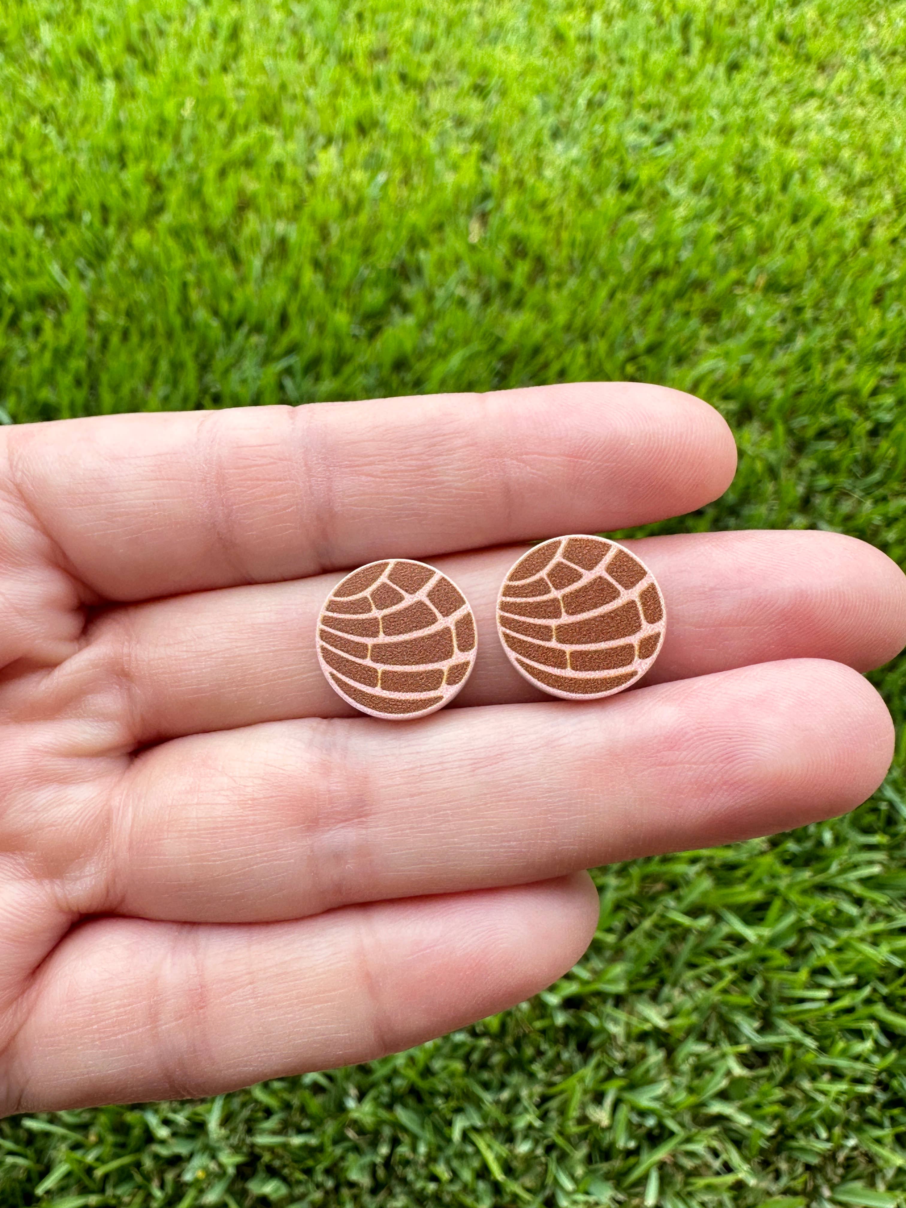 Laser & Color Designs LLC - Wholesale Stud/Post Earrings - Conchas Earrings | Food Earrings | Bread Earrings1