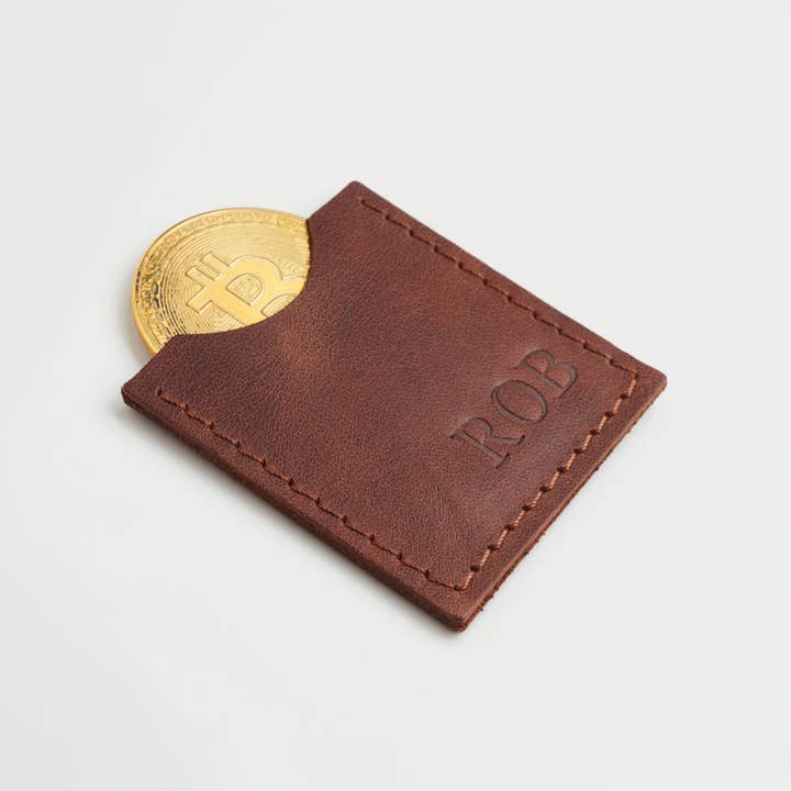 Derio Leather - Wholesale Wallet - Unisex - Personalized Leather Coin Slip, Custom Edc Challenge Coin
