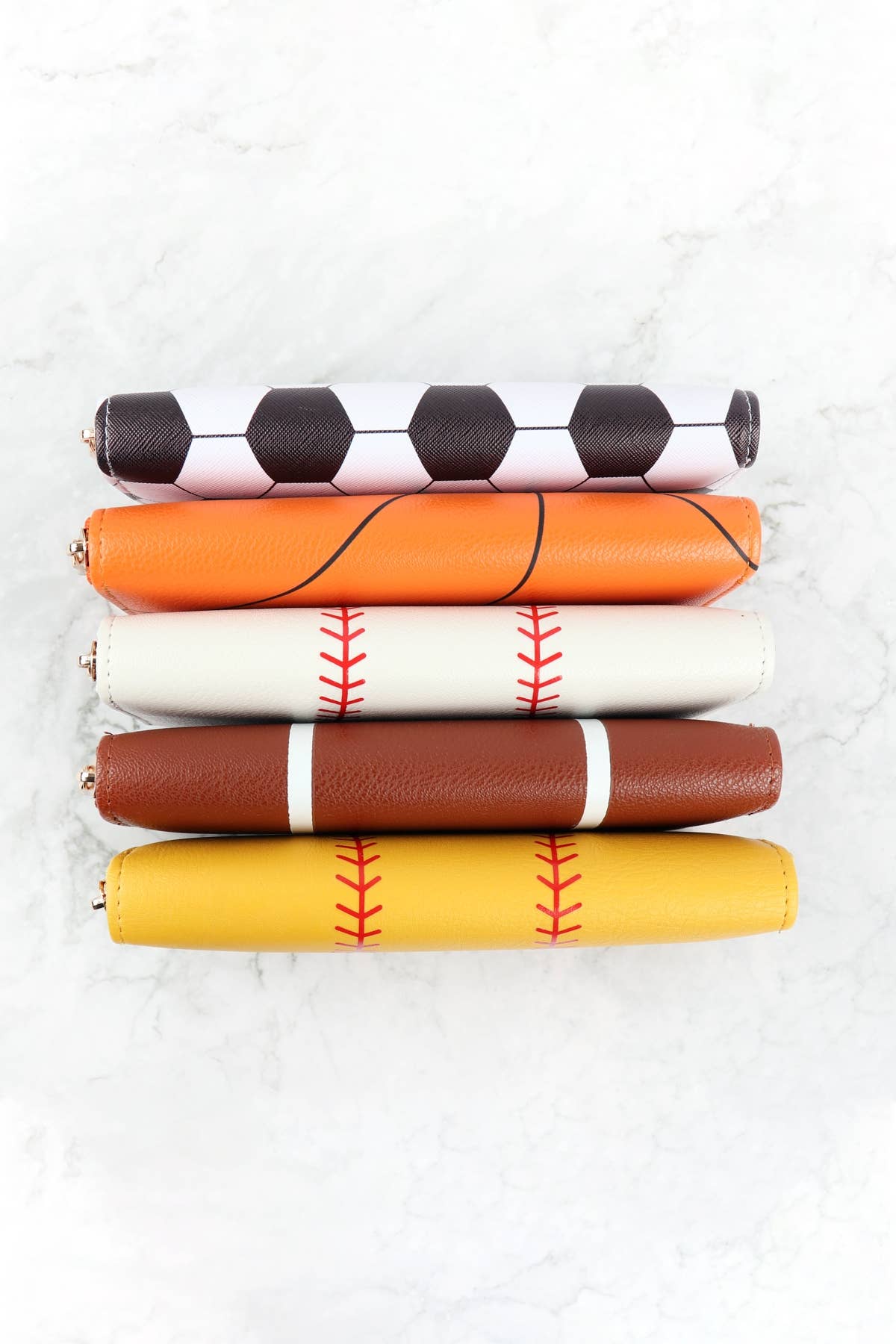 MYS Wholesale Inc - Wholesale Wallet - Women's - Baseball Print Zipper Leather Wallet2