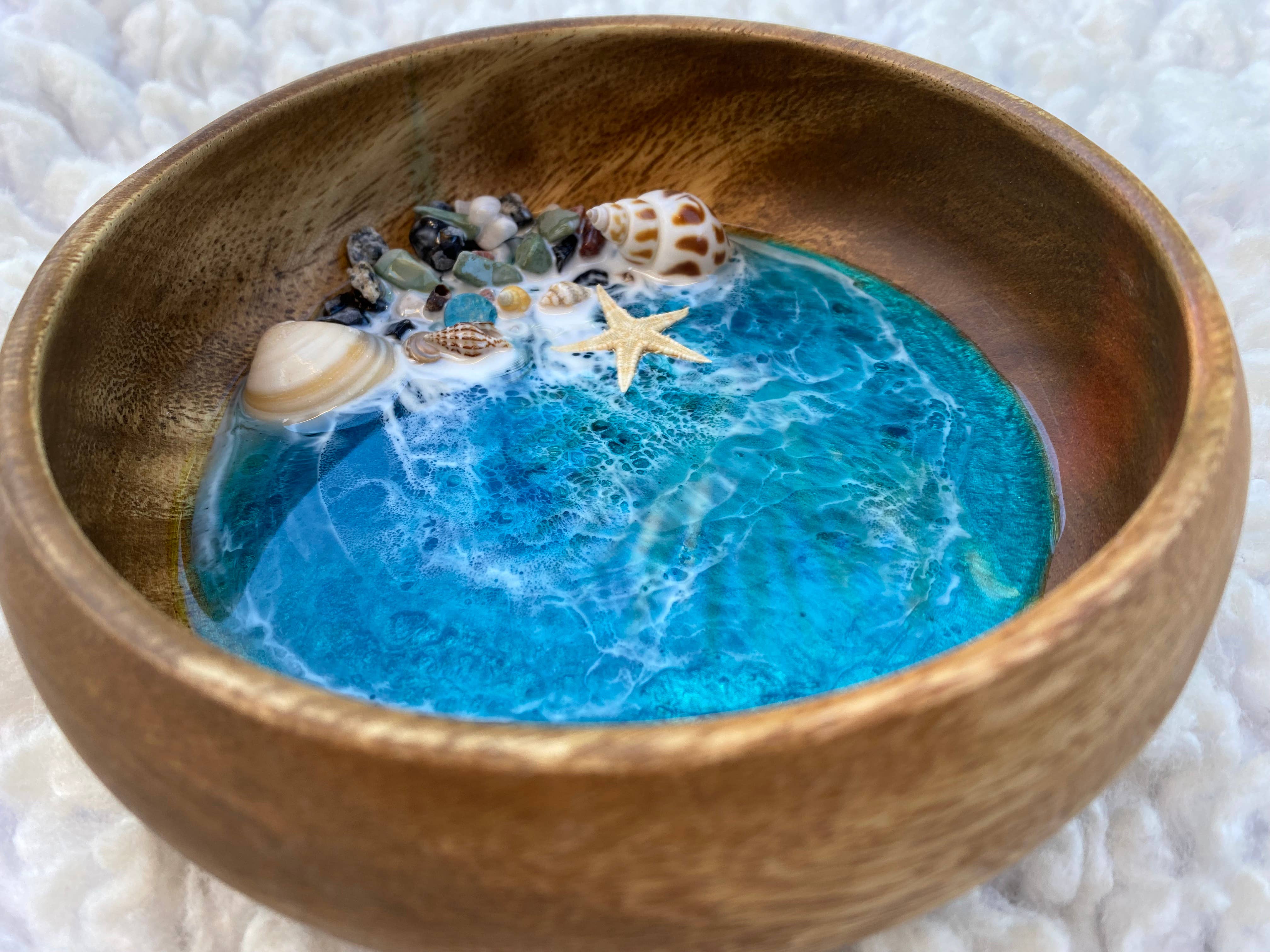 TBM Creations LLC - Wholesale Jewelry Dish - Made in Hawaii Medium Ocean trinket dish bowl | Jewelry dish4