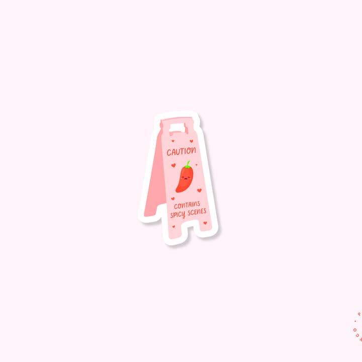 Advarsel Indeholder Krydrede Scener - Klistermærker for engroshandel hos Paperback Fable & Co.