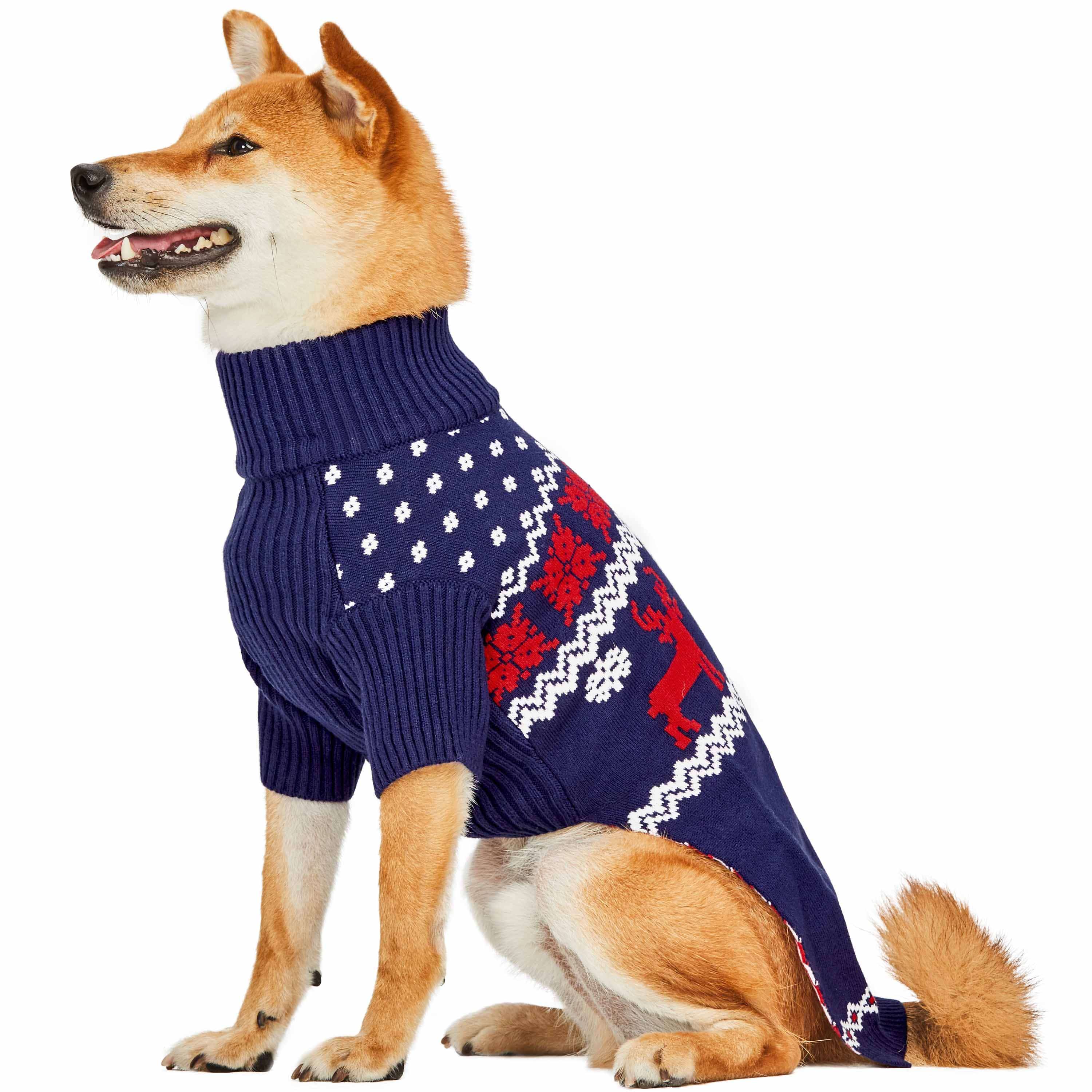 Blueberry Pet - Wholesale Pet Sweater - Dog - Custom-Knit & Dyed Christmas Snowflake Sweater - 6 Design 12
