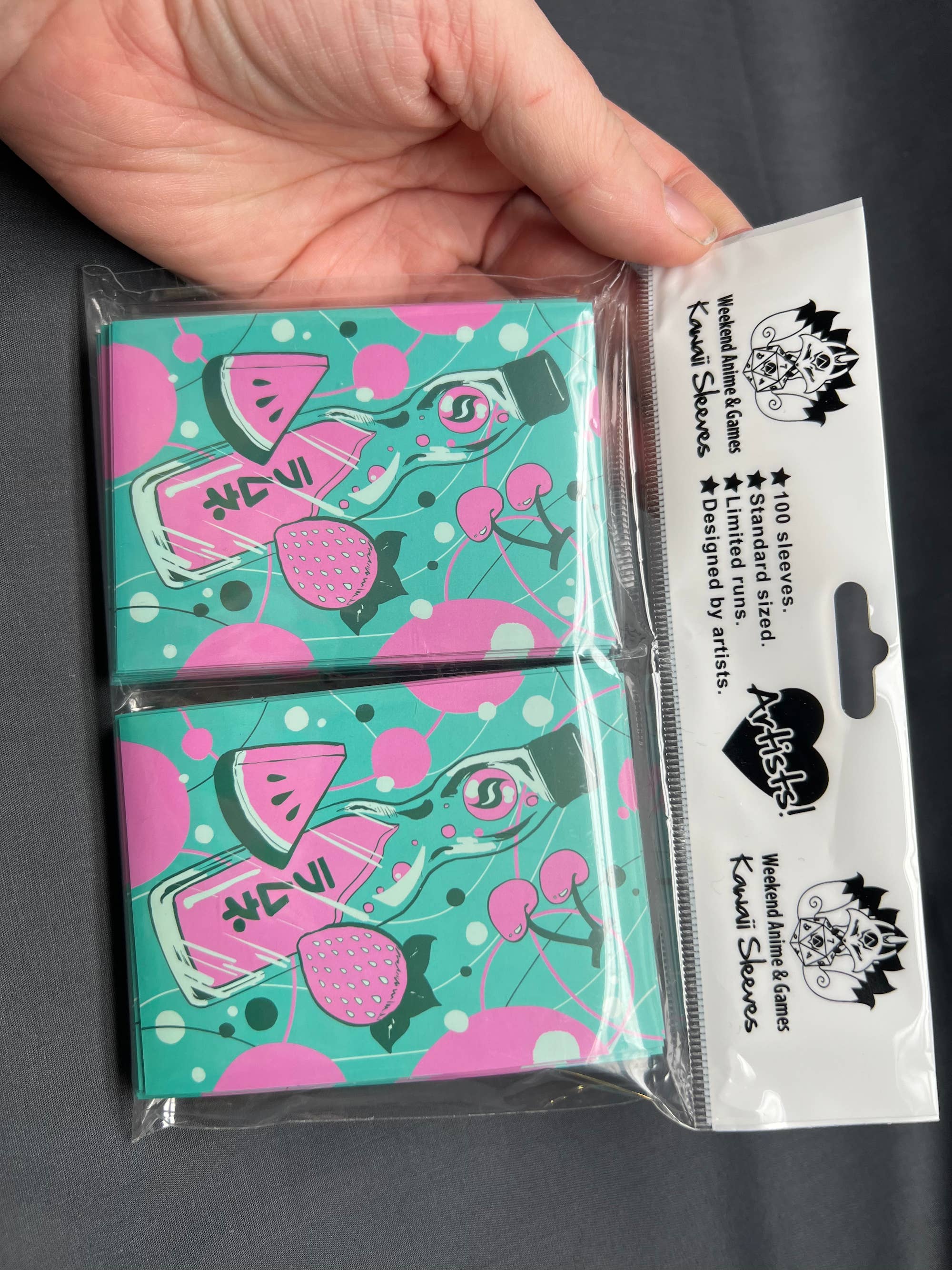 Weekend Anime & Games - Wholesale Card Game - Kawaii Custom Gaming Card Sleeves: Fruit & Ramune