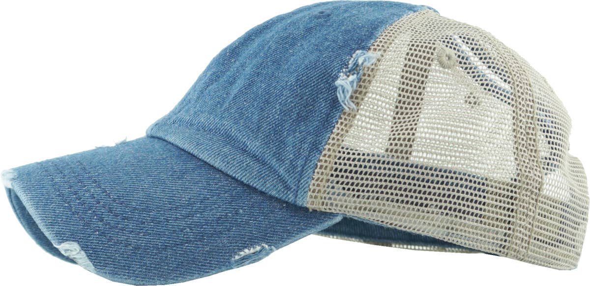 KBETHOS – Boné de beisebol - Mulher por atacado – Boné ajustável de malha com abertura para rabo de cavalo73