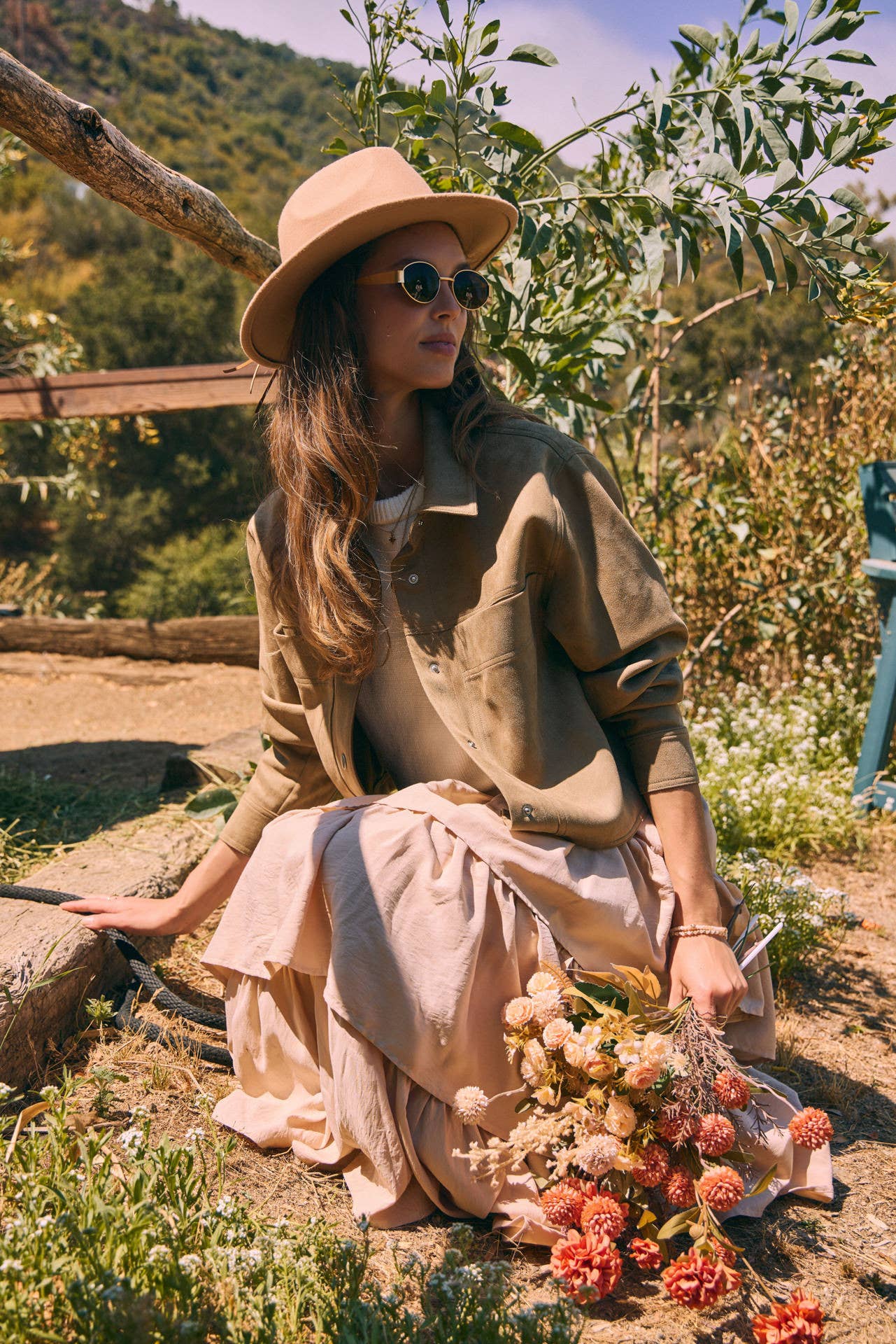 in february - Wholesale Skirt - Women's - AIRY YEAR-ROUND TIERED RUFFLE MAXI SKIRT WITH POCKETS24