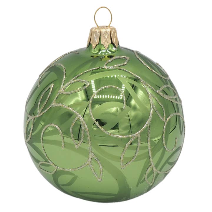 Glaskugel ALINA - Weihnachtsschmuck aus Glas  für den Großhandel von Mrs Twinkle