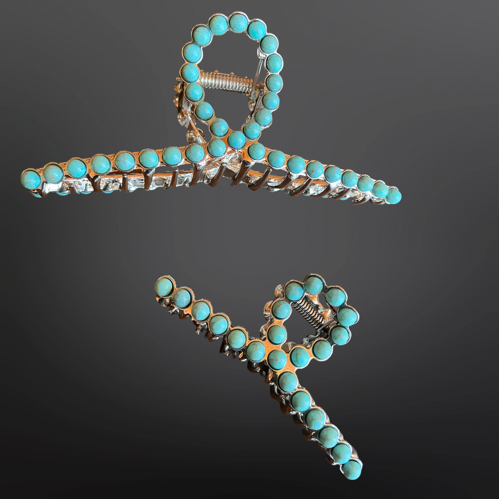 Westrian International - Wholesale Hair Clip - Women's - Faux Turquoise Claw Clip - Western Hair Clip5