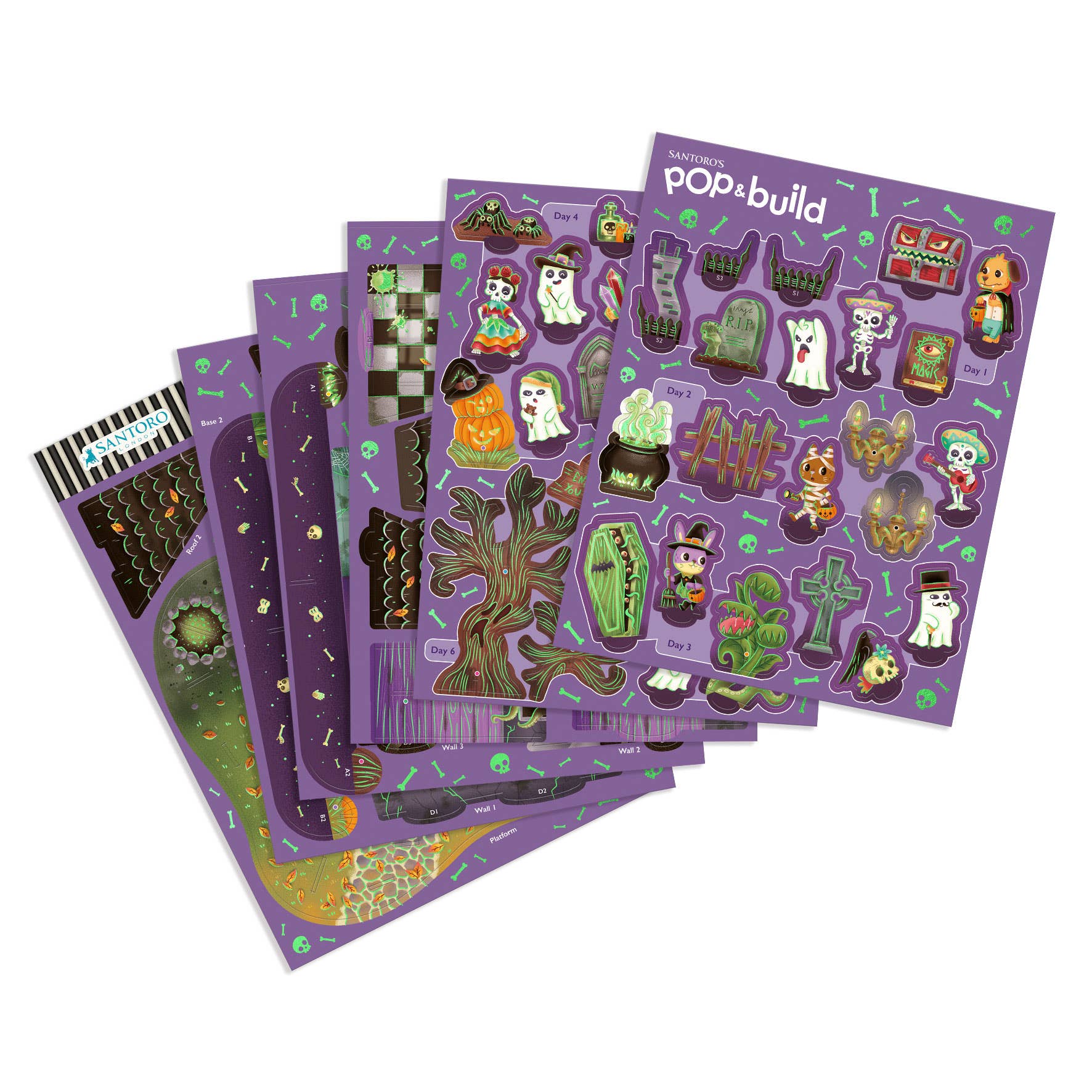 Santoro London - Wholesale Kerstdecoratie - Pop en Bouw - Halloweenhuis3