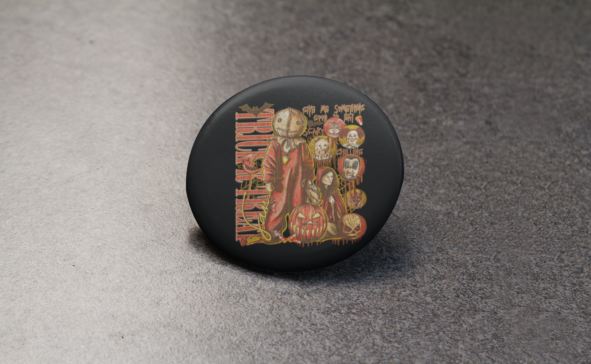 CultPOP - Wholesale Lapel Pin/Button -  Horror Trick r Treat Button Pin 0