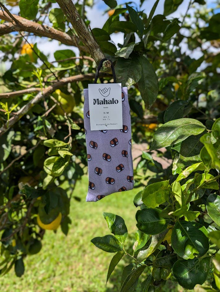 Koloa Farms - Wholesale Socks - Unisex - Musubi Sushi Spam Large socks, Fun tropical, Hawaiian sock4