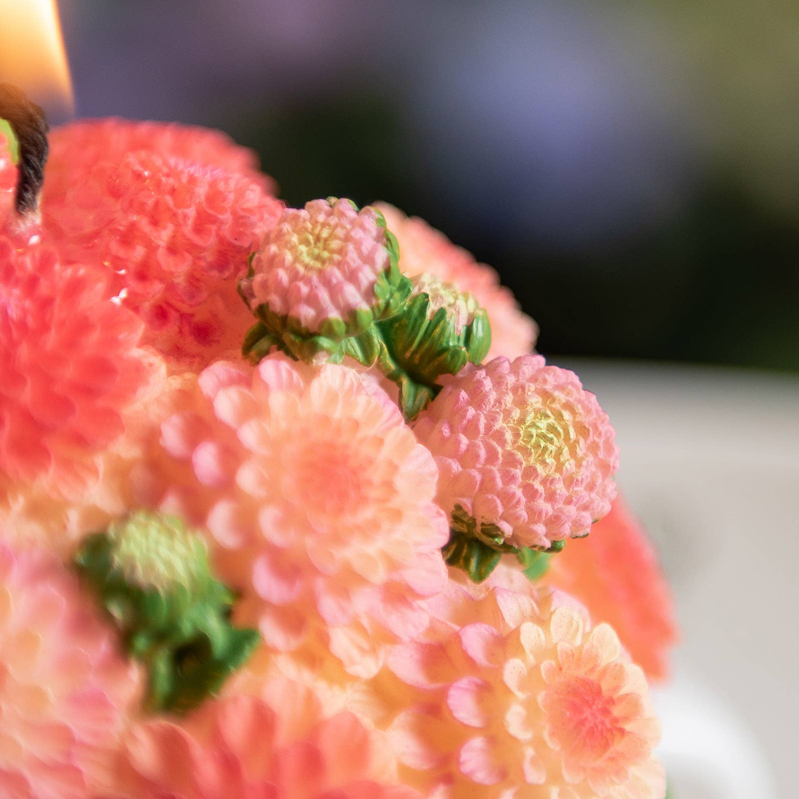 Southlake Gifts Canada - Wholesale Novelty Candle - Dahlia Candle Bouquet - Orange4