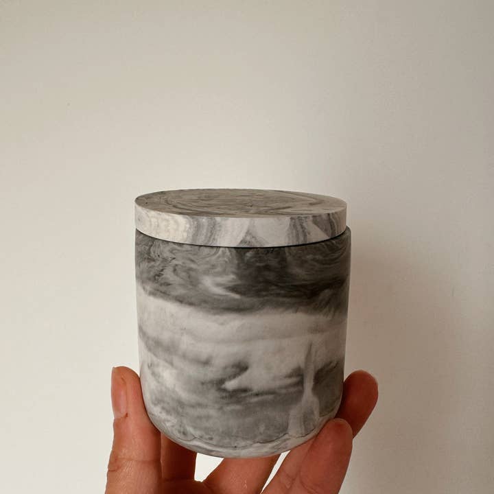 My Milky Candle – wholesale Jar/filled candle – Handmade candle jar jesmonite marble soy wax