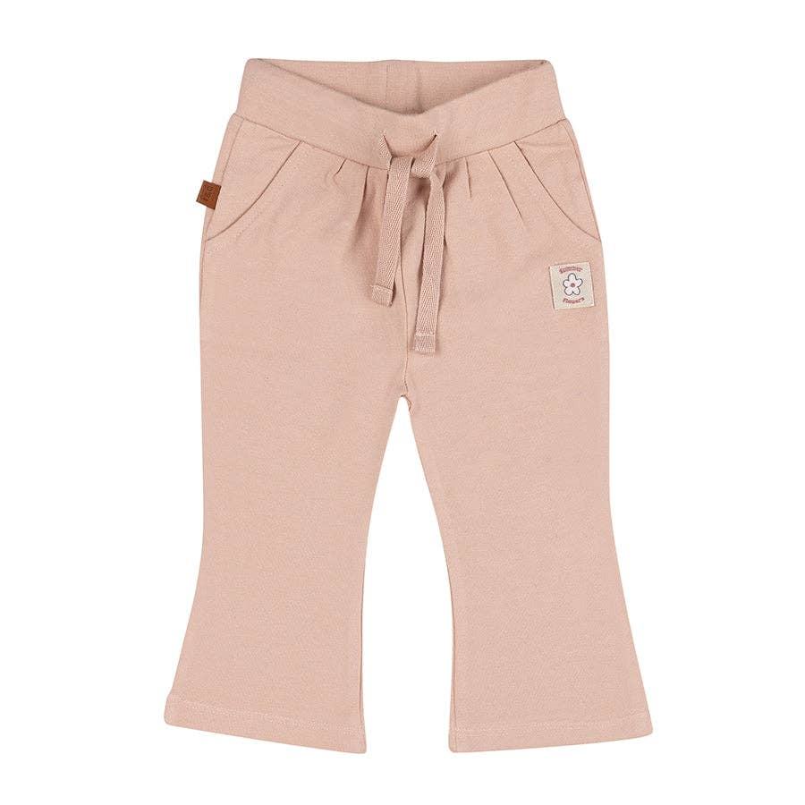 Fumée de Rose Pantalon Évasé Fleurs Bébé | Rose Fumée en vente sur Faire0