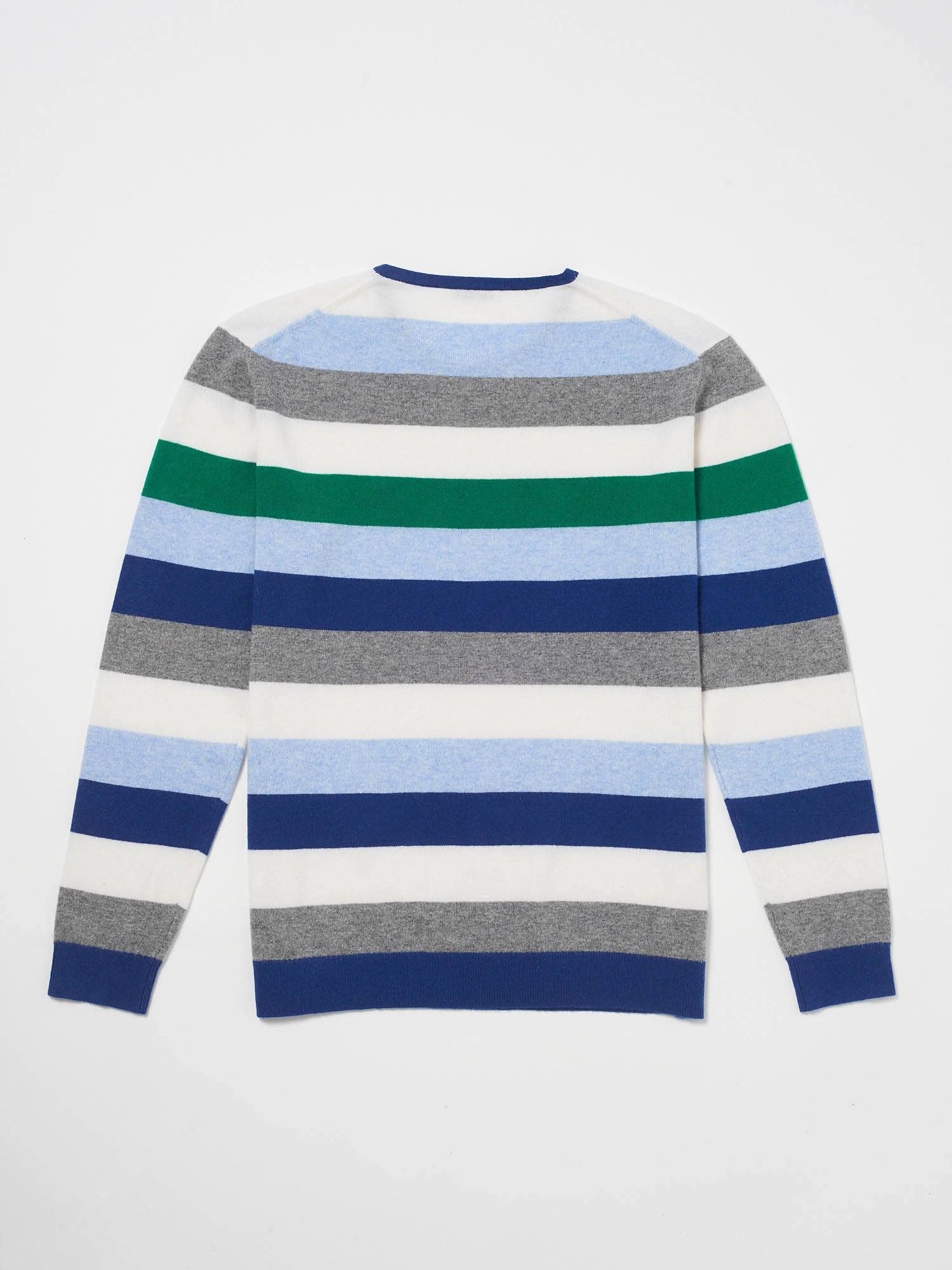 Hand and Jones – wholesale Knitted jumper – Men′s – Cashmere Stripe Sweater4