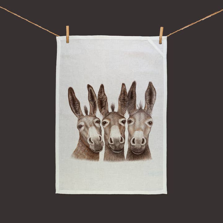 Amigos - Kitchen towel 50% linen 50% cotton for wholesale by Charlotte Nicolin