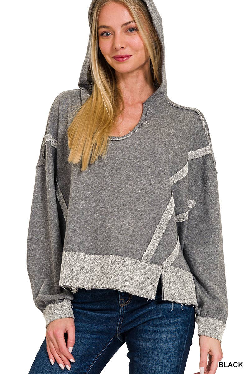 42POPS - Wholesale Sweatshirt - Women's - '...Exposed Seam Sweatshirt hoodie0