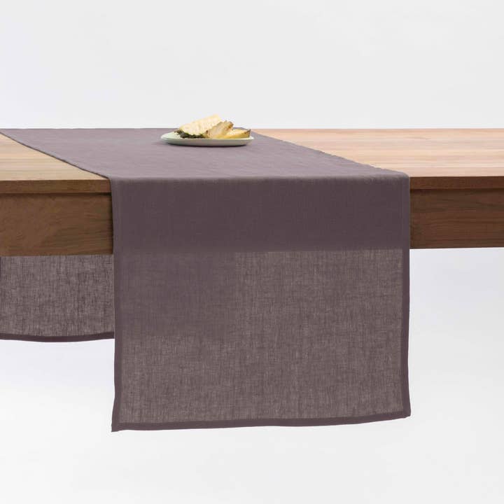Live Linen - Venta al por mayor Caminos de mesa - Caminero de Mesa Sólido de Lino Natural Slumber – Elegante5
